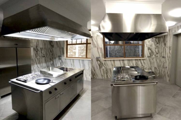 Профессиональная кухня в частном доме, коттедже, оборудование проектировани