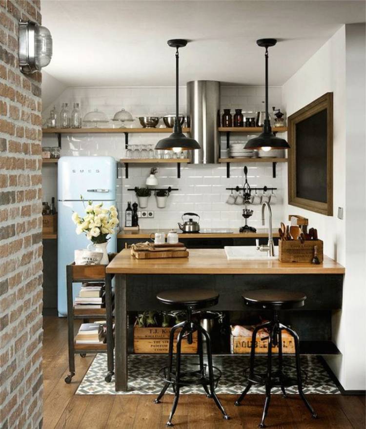 Маленькая кухня в стиле шале: 95 фото дизайна