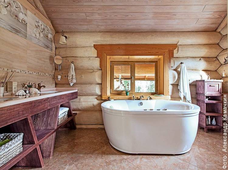 Обустройство ванных комнат и влажных зон в деревянном дом