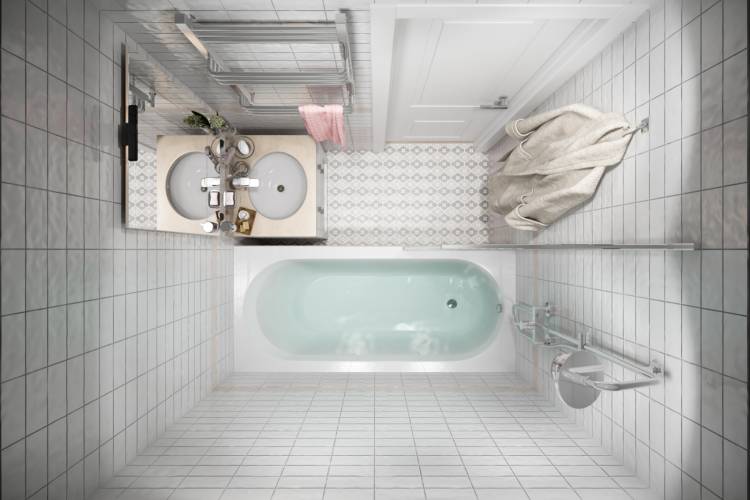 Дизайн крохотной ванной