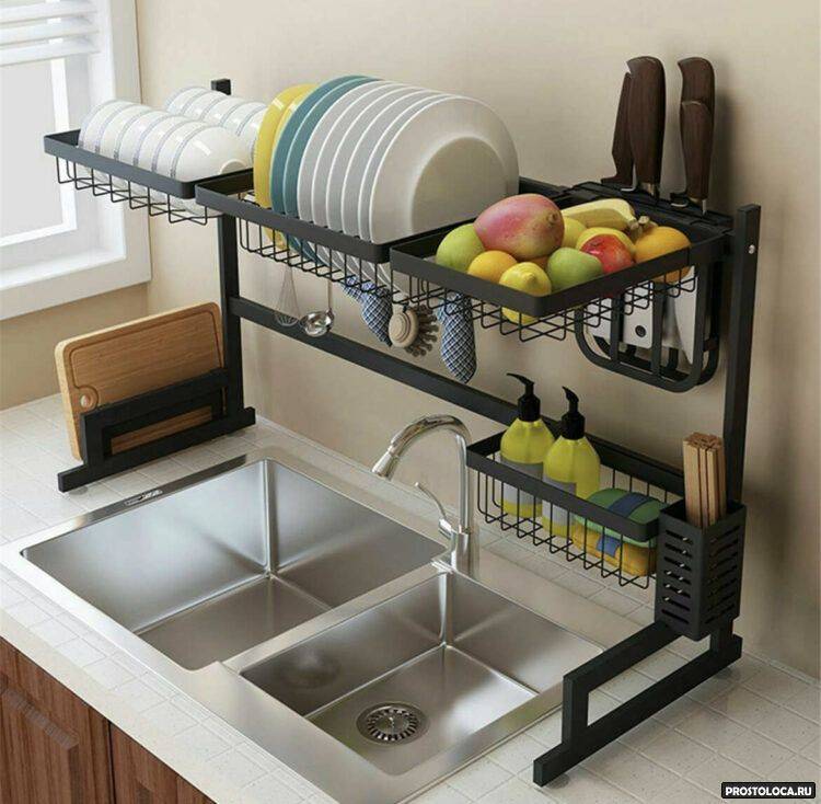 Как красиво организовать сушку посуды на кух