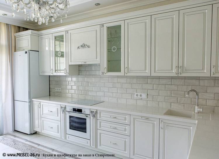 Белая кухня с фрезеровкой: 90+ идей стильного дизайна