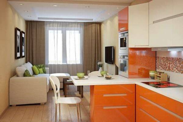 Интерьер маленькой кухни гостиной: 104+ идей стильного дизайна