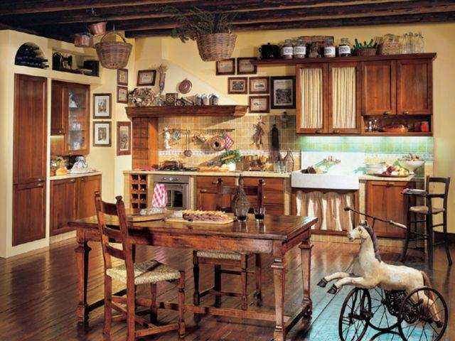Тосканский стиль в интерьере кухни