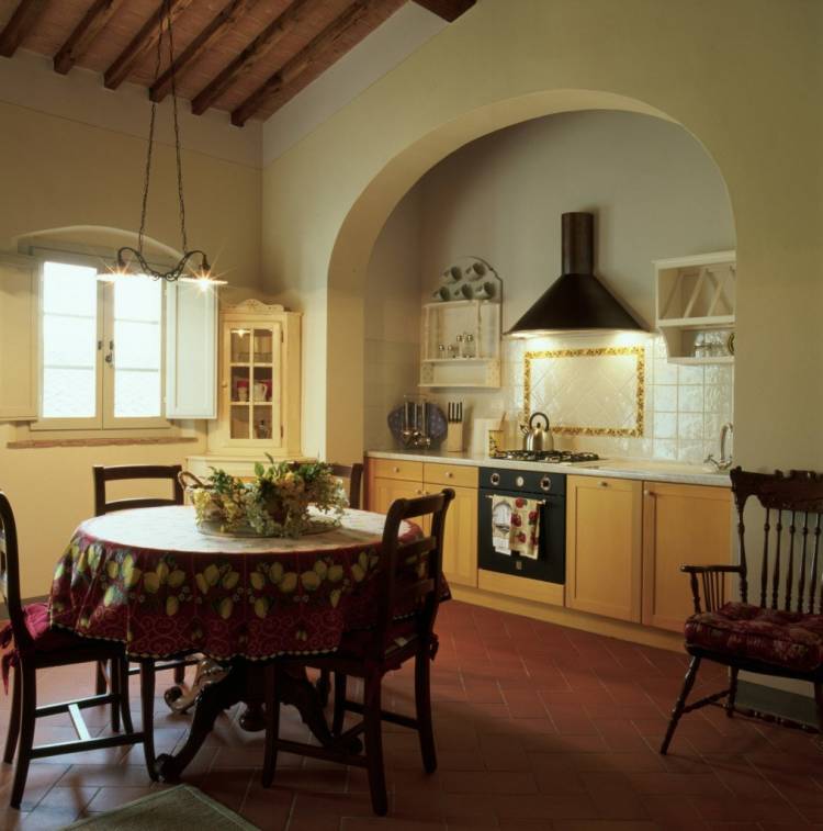 Тосканский стиль в интерьере кухни