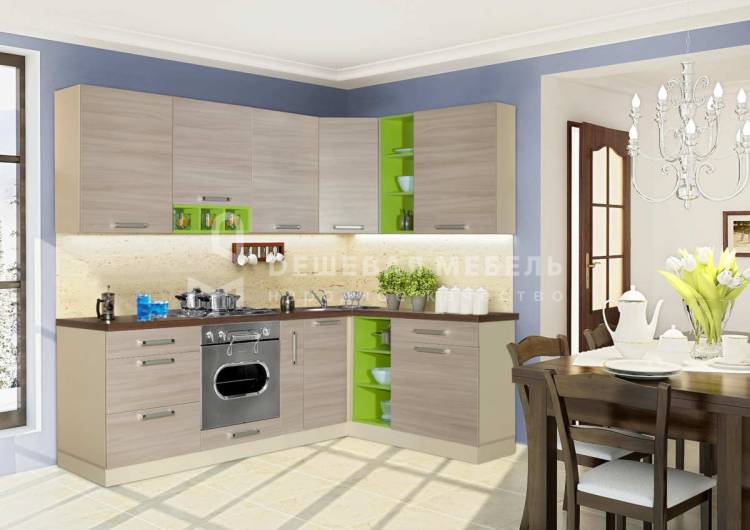 Модульные кухонные гарнитуры эконом класса заказать недорого в ГК Дешевая Мебель