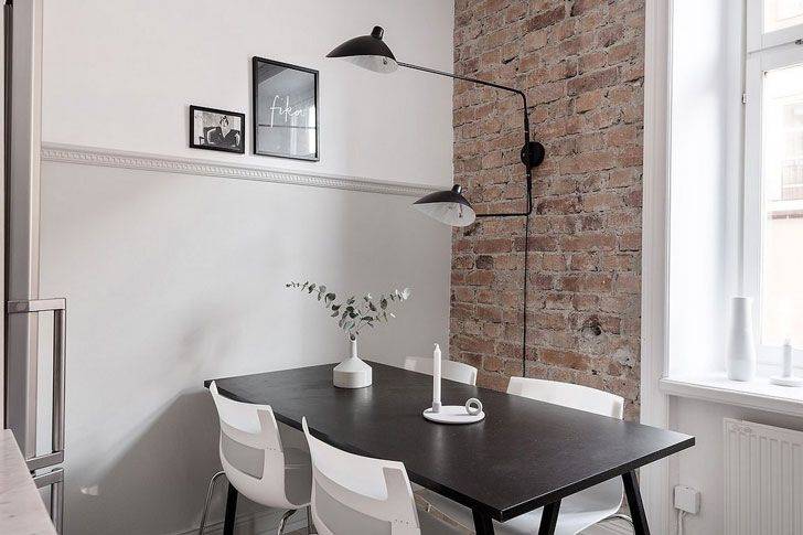 Чёрный стол на кухне #prodezign #кухня #декор