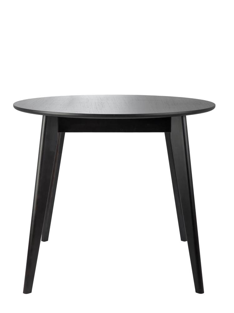 Обеденный стол, Daiva casa, Орион, нераскладной, деревянный, круглый, черный