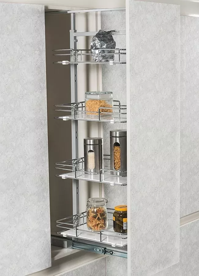 выдвижная колонна для кухни в шкаф