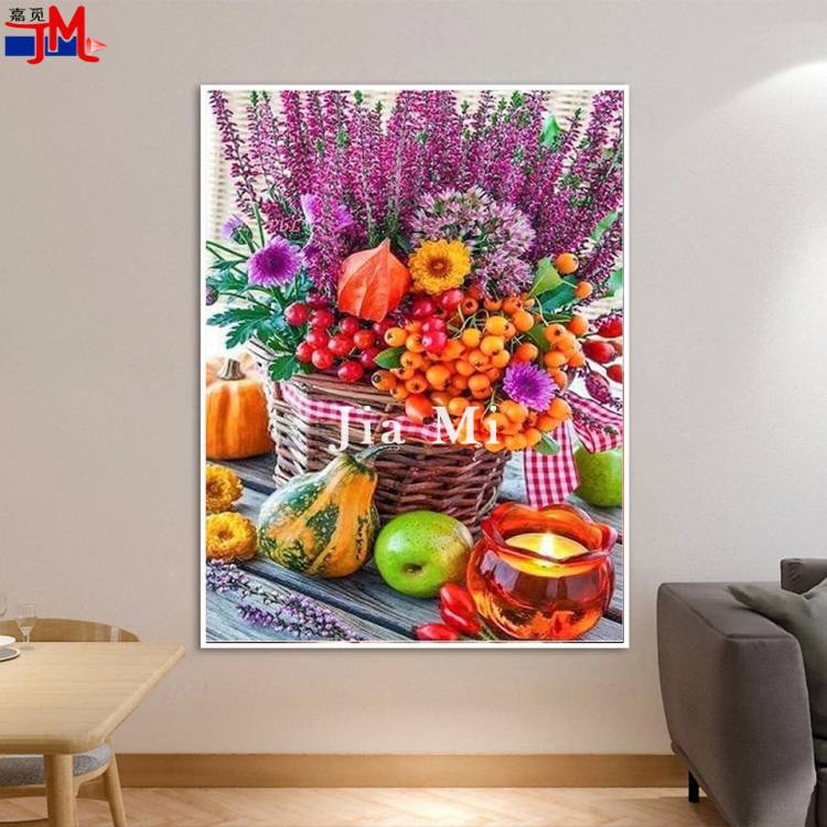 Алмазная искусственная Цветочная фотография, Алмазная мозаика, квадратный камень для кухни, столовой