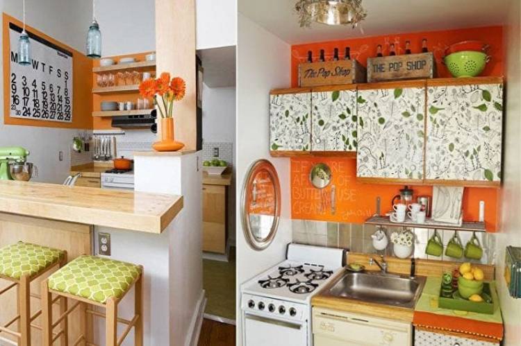 Оранжево зеленая кухня: 74+ идей стильного дизайна