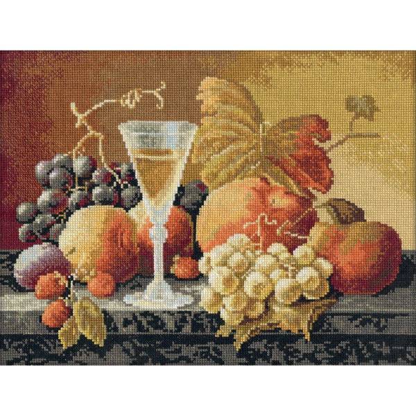 Набор для вышивания крестом Panna Натюрморт с вином и фруктами