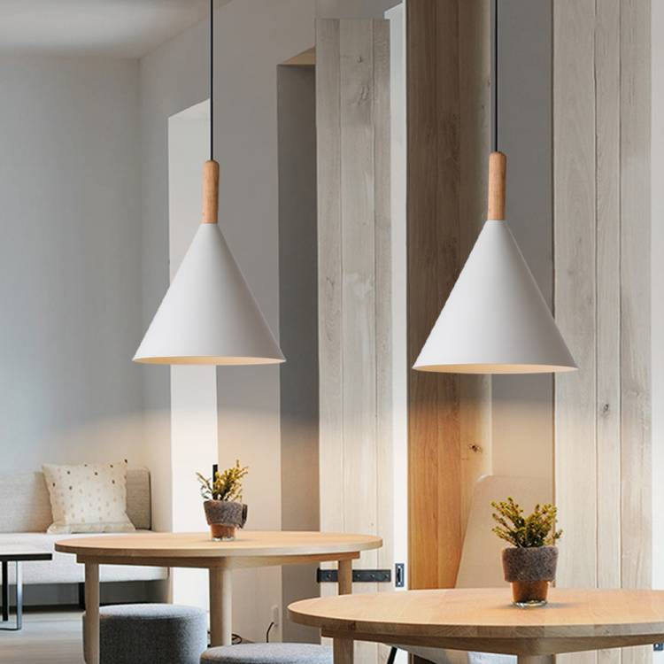 Современные деревянные подвесные светильники в скандинавском стиле, кухонные принадлежности, домашний декор, современные светодиодсветодиодный лампы для бара, спальни