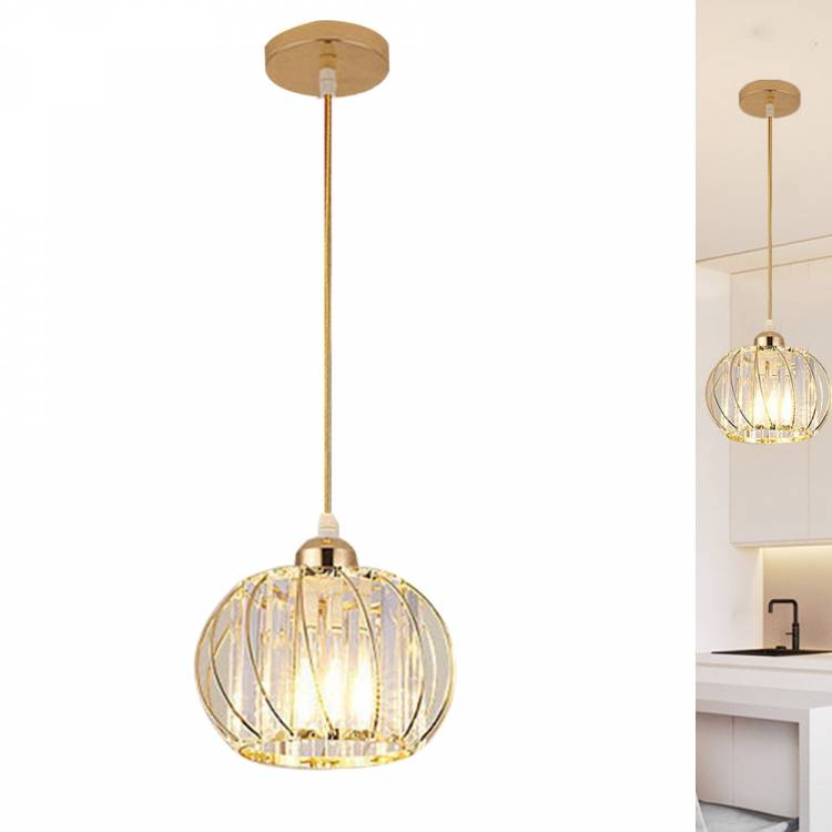 Подвесной Современный хрустальный подвесной светильник Креативный дизайн подвесной светильник для столовой кухни декор Домашний Светильник Металл золот