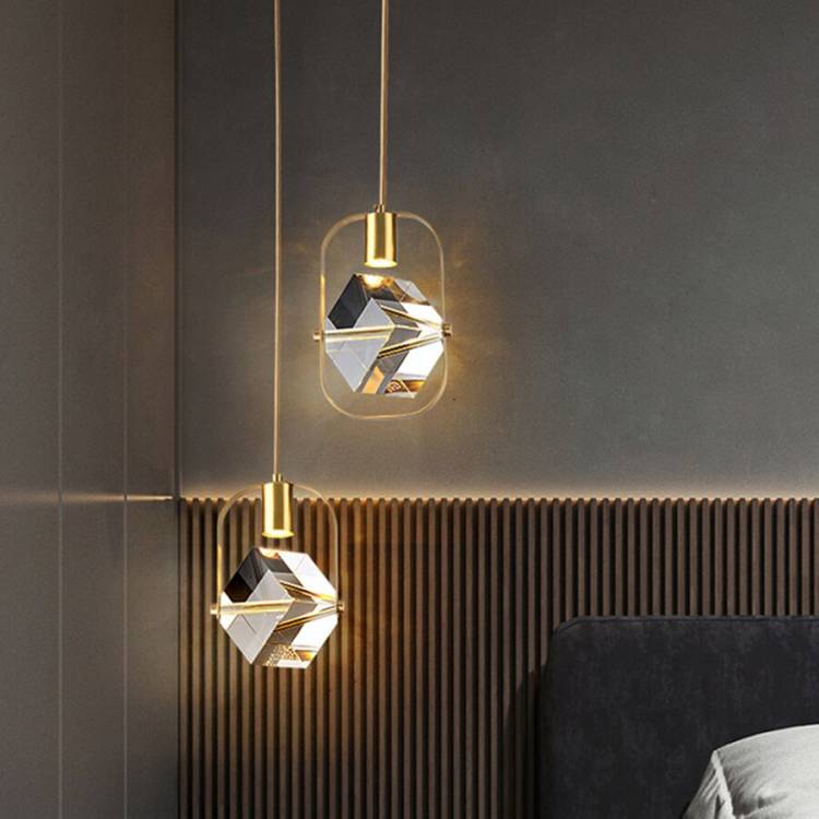 Роскошный Железный Хрустальный подвесной светильник BEIAIDI для ресторана, столовой, гостиной, кухни, подвесной светильник для спальни, прикроватный подвесной светильни