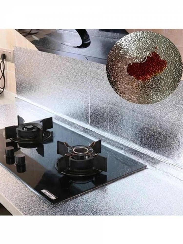 Пленка фольга самоклеящаяся, алюминиевая пленка для кухни, защитный экран от брызг ЯБеру