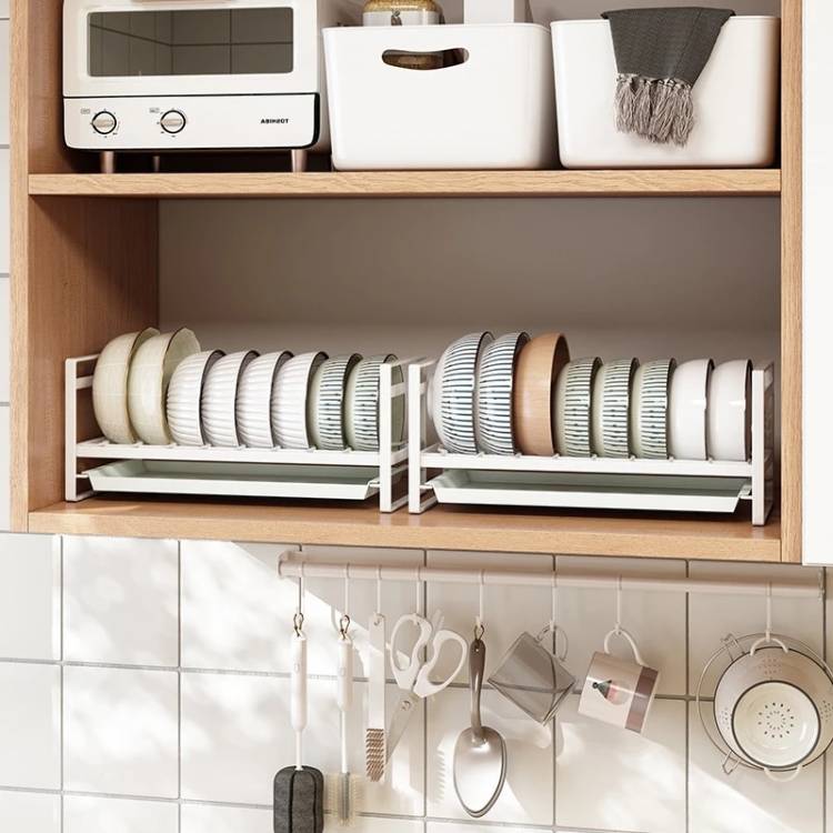 Полка для хранения тарелок и мисок, полка для посуды, шкаф, небольшой шкаф, встроенная полка, сливная корзина для кухонной раковины, крышка для кухонного горшка, рам