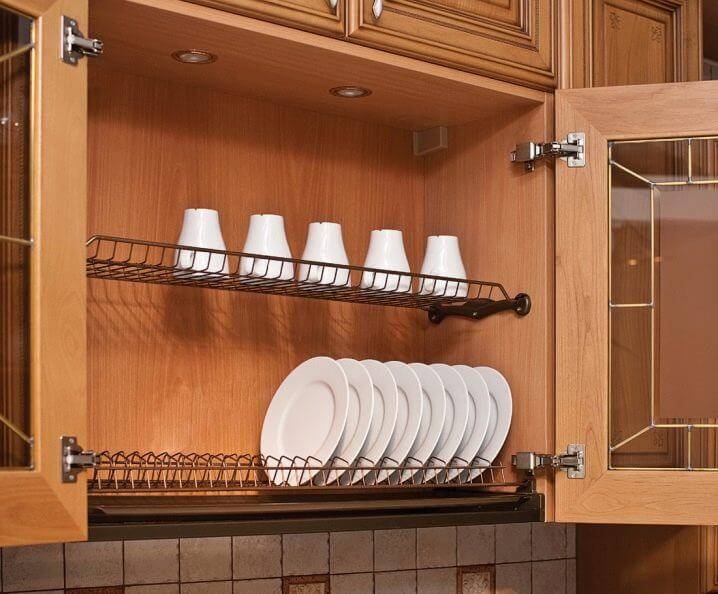 Навесной шкаф для посуды на кухню