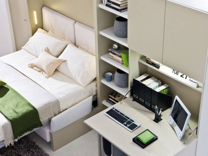 Шкаф-кровать-трансформер для малогабаритной квартиры по недорогой цене в Москве в интернет-магазине «Мало Места»