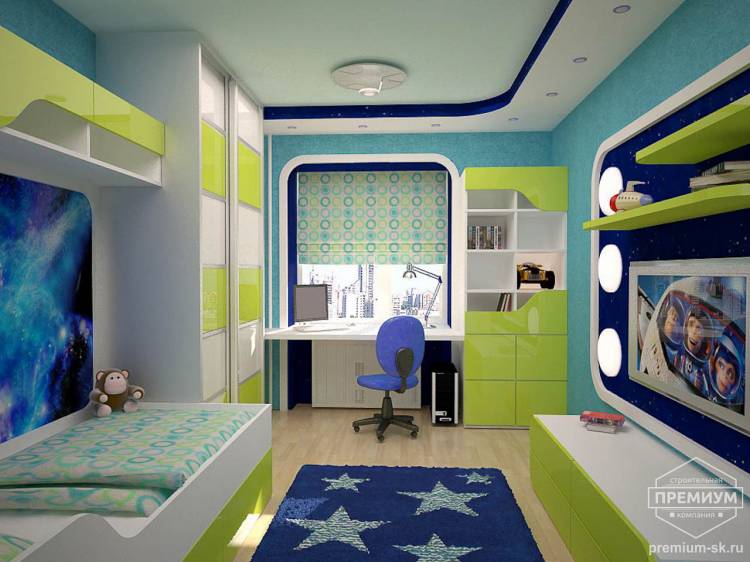Интерьер детской комнаты для мальчика Глобус
