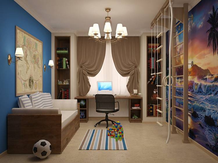 Дизайн детской комнаты для мальчика с фот