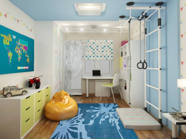 Дизайн интерьера комнаты для мальчиков