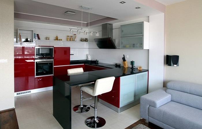 Дизайн кухни гостиной в квартире: 111 фото дизайна