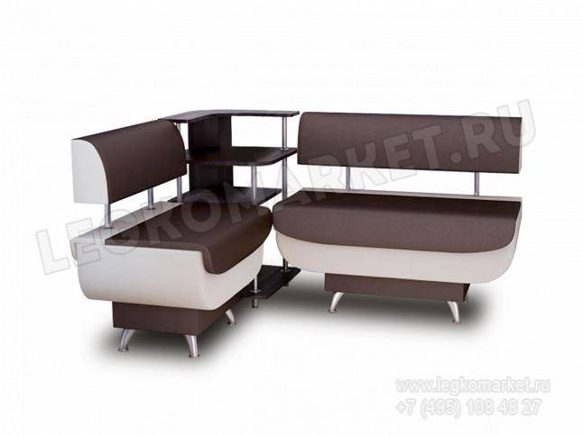 кухонный угловой диван Валенсия МДФ в Москве по цене от