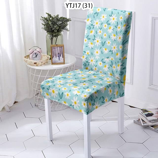 Чехол для стула в стиле растений, чехлы для диванов и стульев для кухни, с узором в виде листьев, домашние чехлы для стульев, носки