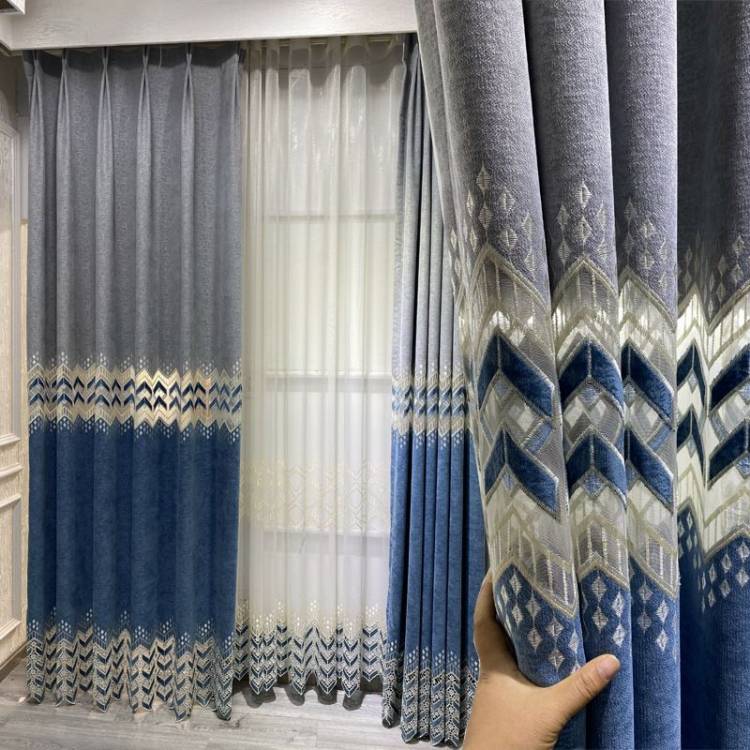 шторы в зал цвет голубой, синий и серый цена, фото отзывы в интернет магазине NewTed