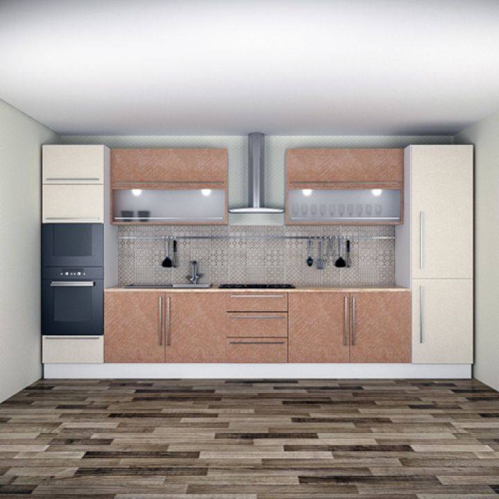 Кухня с пеналом и холодильником: 100+ идей дизайна