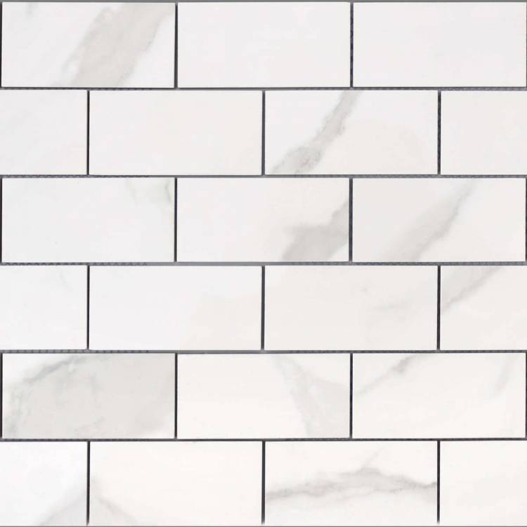 Мозаика Caramelle Mosaic Marble Calacatta POL мозаи