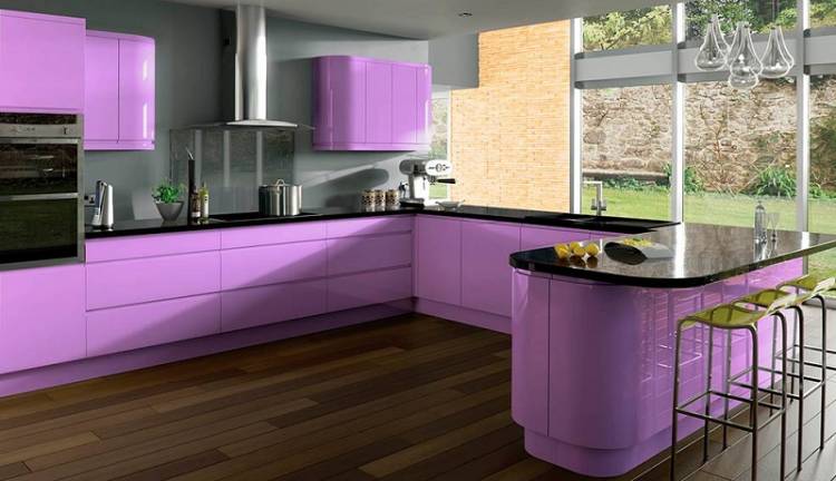 Пурпурная кухня: 107+ идей стильного дизайна