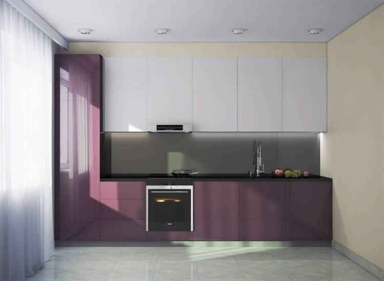 Кухни фиолетового цвет