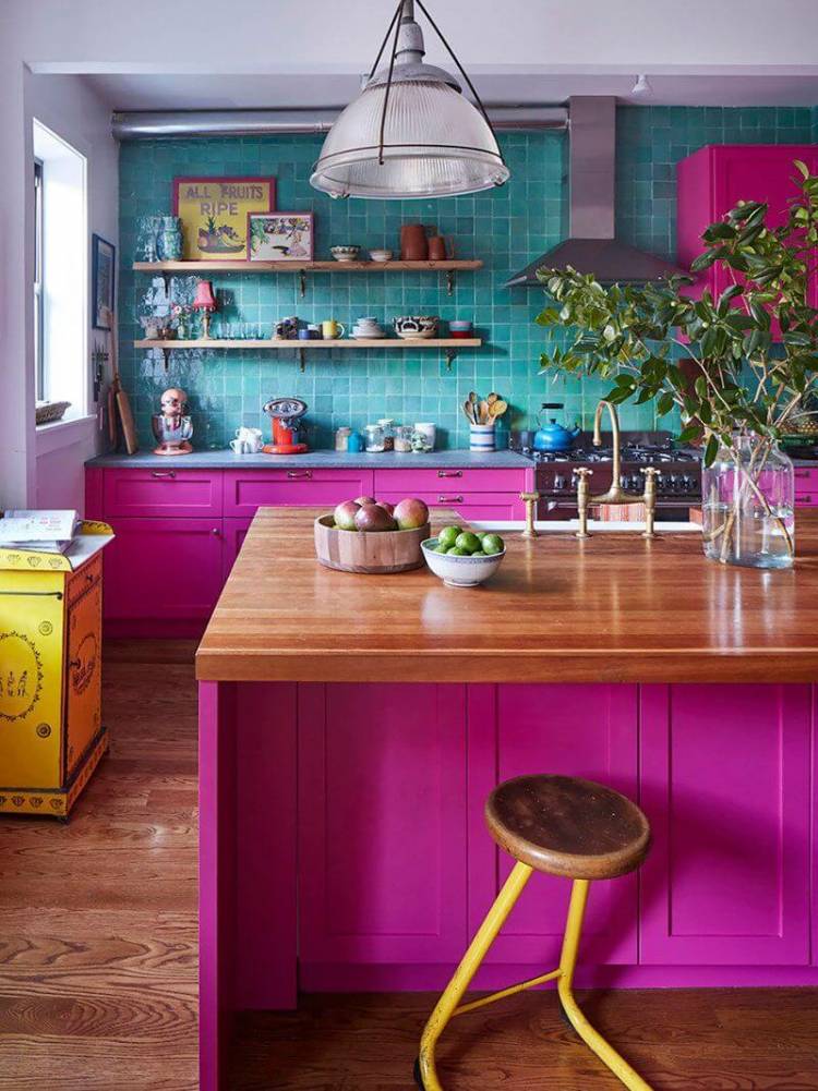 Кухни пурпурного цвет