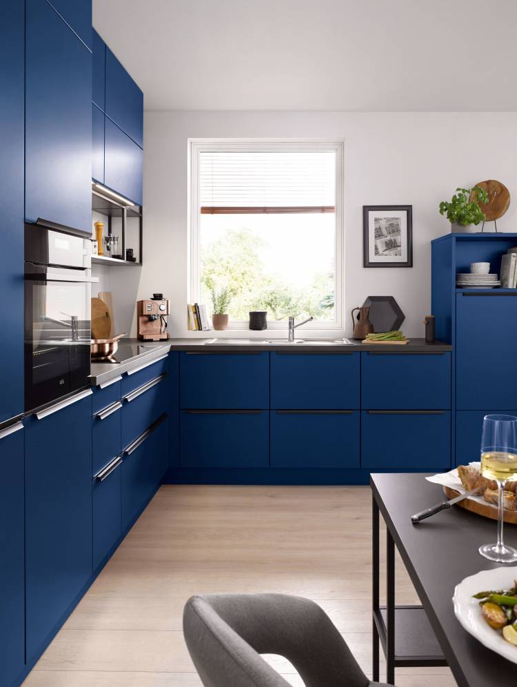 Schuller Siena aqua blue kitchen