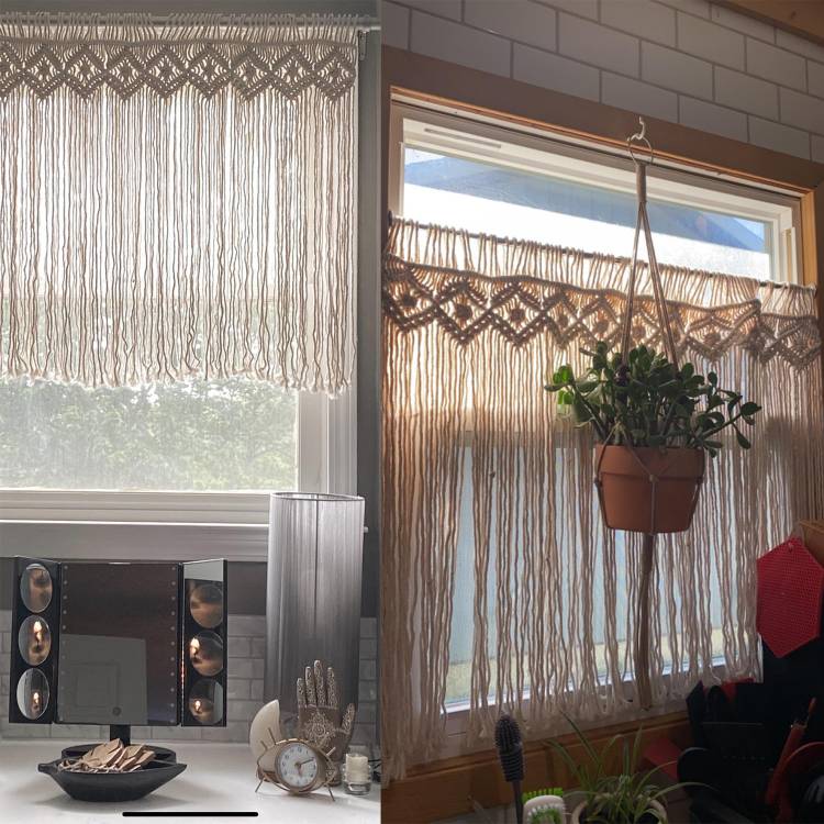 Хлопковые короткие шторы макраме ручной работы, кружевные ажурные бежевые занавески для кафе, кухни, двери и окна, домашний декор
