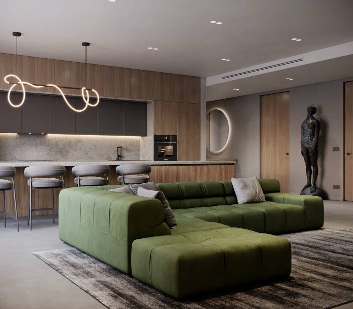 Дизайн интерьера двухкомнатной квартиры, дизайн-проекты