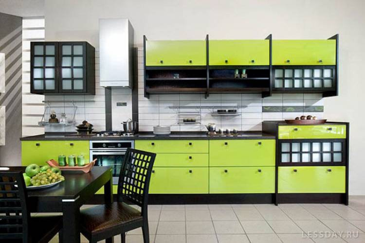 Зеленая кухня, фото и дизайн интерьера кухни в зеленых тонах