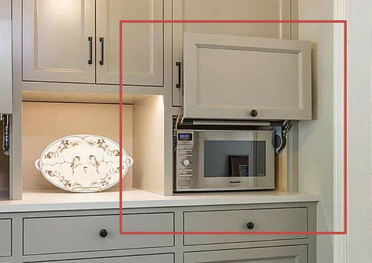 Где размесить микроволновку на кухне? Фот