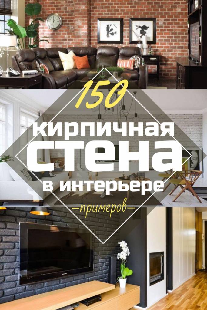 Кирпичная Стена В Интерьер