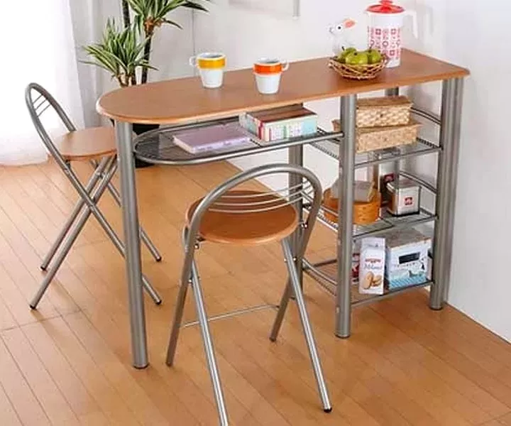 Пристенный кухонный стол