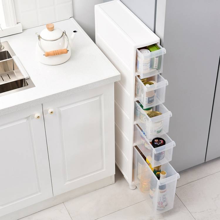 Многоуровневые кухонные шкафы с ящиками для хранения, узкий шкаф для хранения в туалете, комбинированная Пластиковая Полка для гостиной, журнальный столи