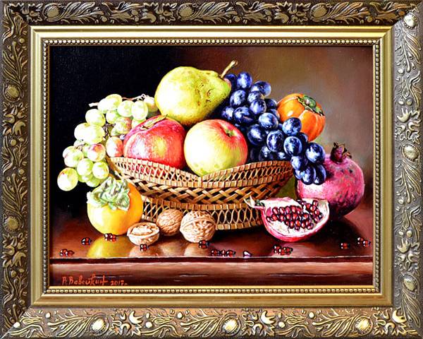Натюрморты художников с цветами и фруктами