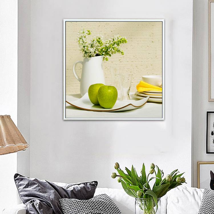 Модульные картины с зелеными фруктами и лимонами для кухни, Картина на холсте, Постер, цветы, настенные панели для гостиной