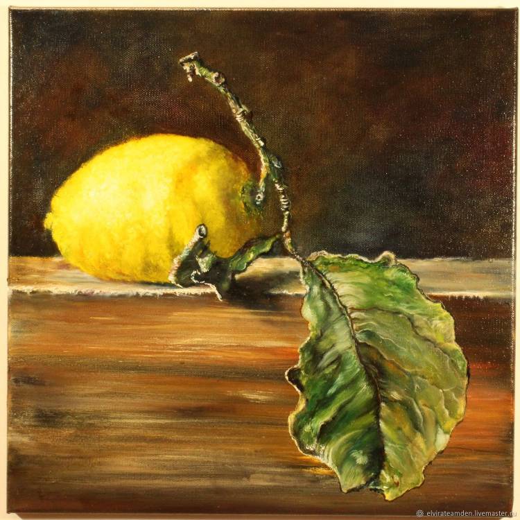 Натюрморт с фруктами Картина Лимон Оформление кухни в интернет