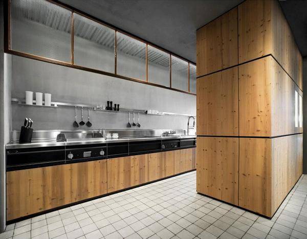 Кухня из металла и дерева: 101 фото дизайна