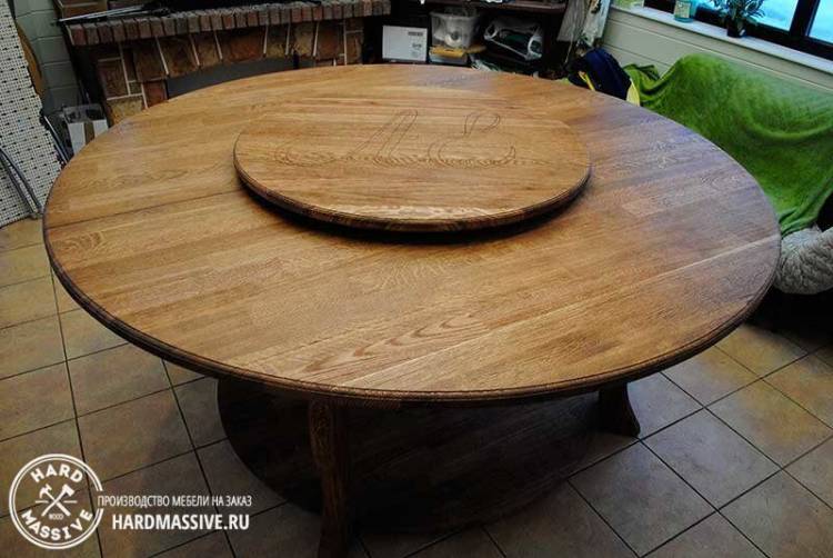 Круглый раздвижной китайский стол из дерев