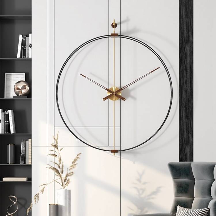 Большие настенные часы для гостиной, роскошные бесшумные современные настенные часы для гостиной, дизайнерские настенные часы для кухни, Металлический Настенный декор WWH