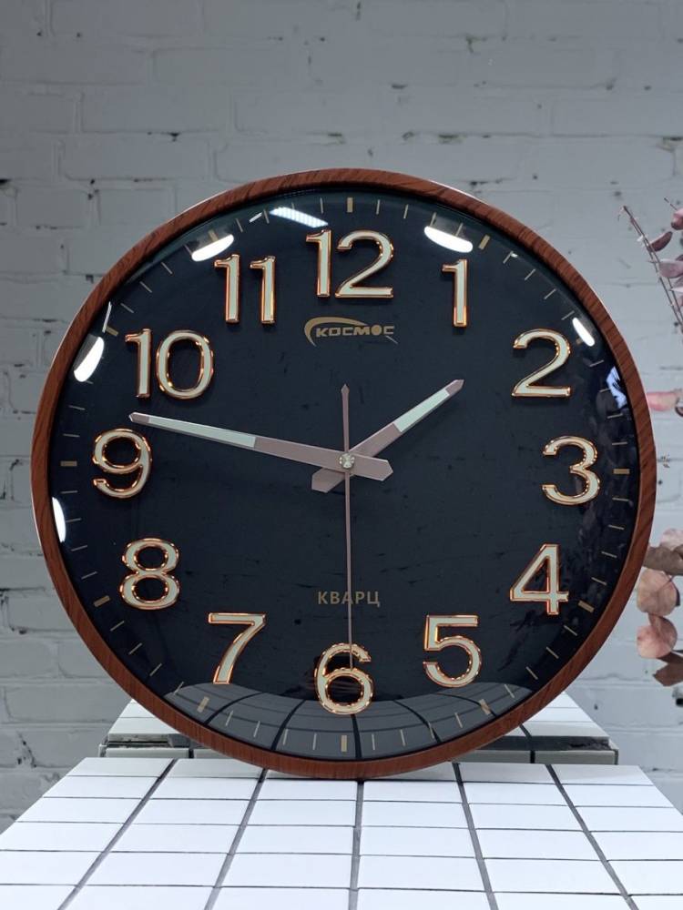 Часы настенные интерьерные бесшумные стильные для декора Clock Decor